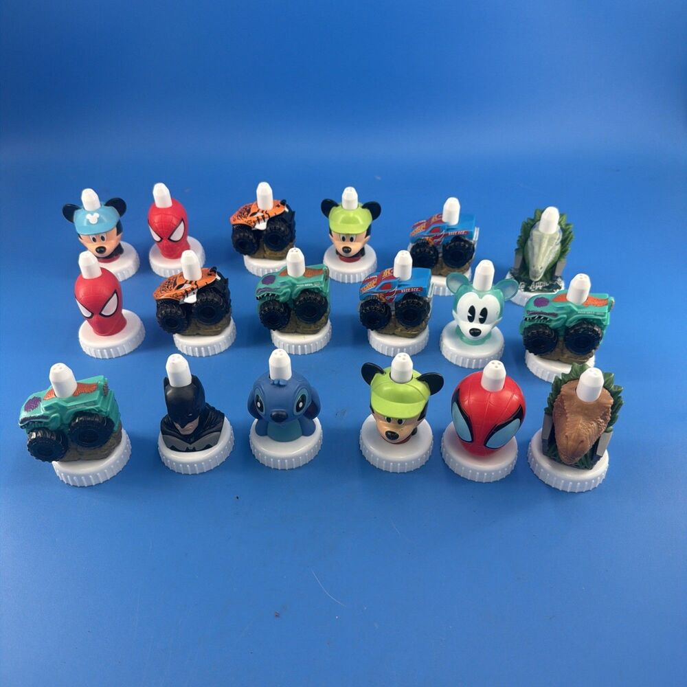Good 2 Grow Tummy Tickler Toppers Huge Lot of 18 Disney Marvel Hot Wheels T-Rex